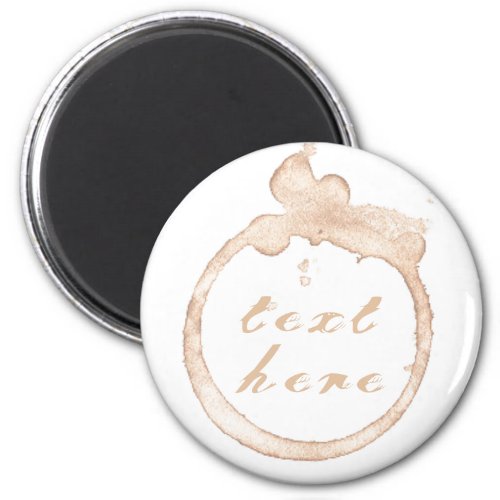 Coffee cup coffee stain  magnet