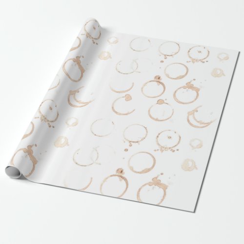 Coffee cup coffee stain wrapping paper