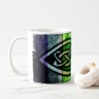 coffee cup, cup with Celtic knob