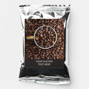 Coffee Cup custom text Coffee Drink Mix