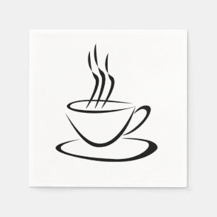 Coffee Cup Design Napkins