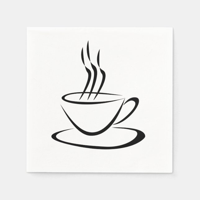 Coffee Cup Design Napkins (Front)