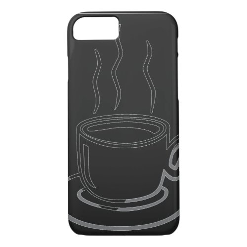 Coffee Cup Graphic Art iPhone 87 Case