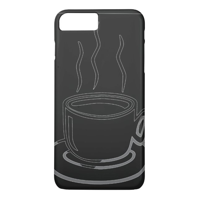 Coffee Cup Graphic Art Case-Mate iPhone Case (Back)