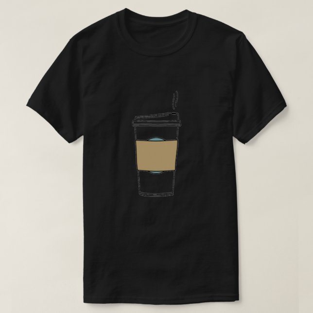 Coffee Cup Graphic T-Shirt (Design Front)