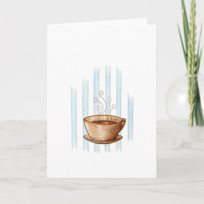 Coffee Cup Greeting Card | Zazzle.com