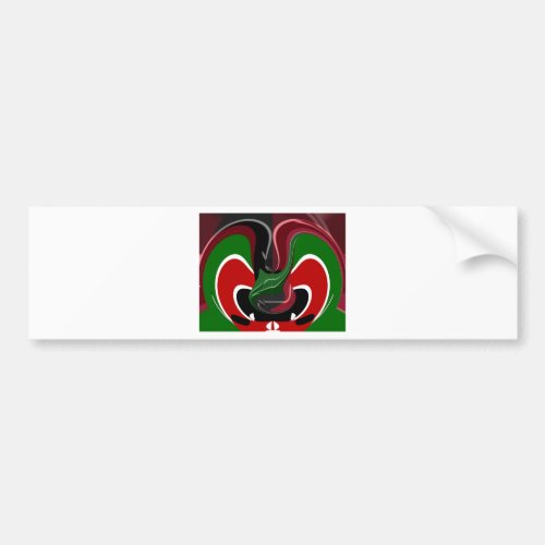 Coffee cup Kenya Flag Hakuna Matata Bumper Sticker