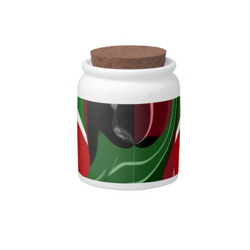 Coffee cup Kenya Flag Hakuna Matata Candy Jar