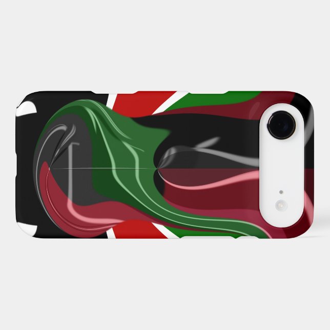 Coffee cup Kenya Flag Hakuna Matata Case-Mate iPhone Case (Back (Horizontal))
