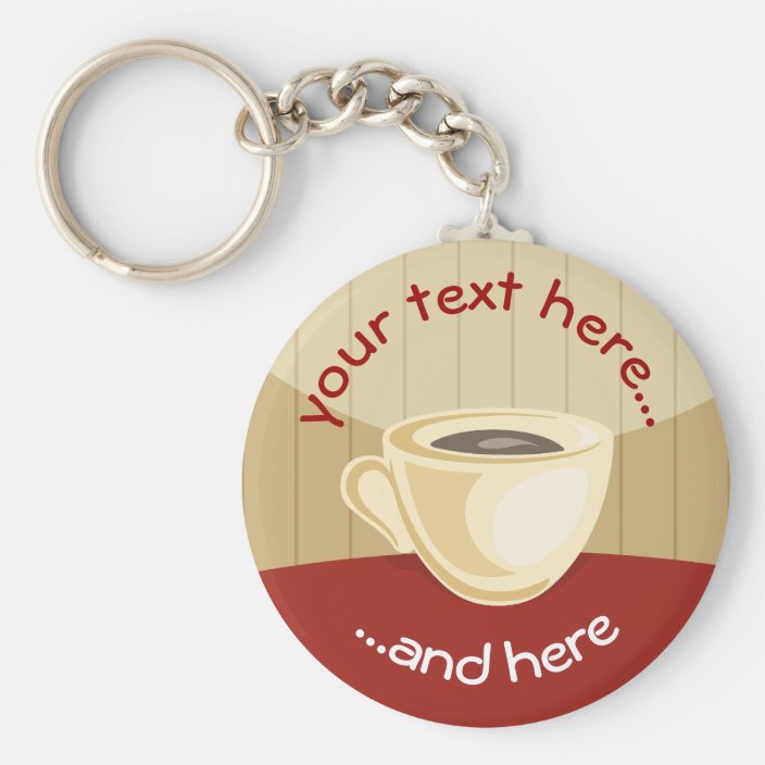 Coffee cup keychain