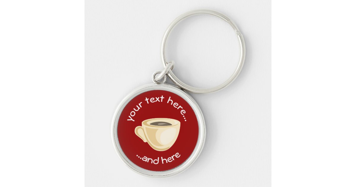 Coffee Cup Keychain Zazzle