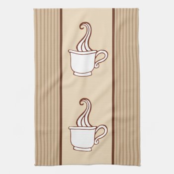 Coffee Cup Kitchen Towel by suncookiez at Zazzle