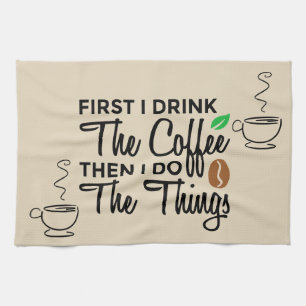 Coffee Cup Kitchen Towel