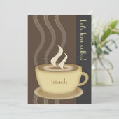 Coffee Cup Large Invitation (Standing Front)