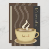 Coffee Cup Large Invitation (Front/Back)