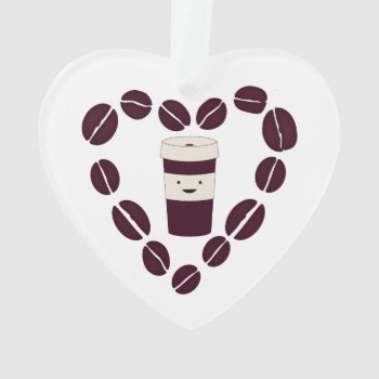 Coffee Cup Love Ornament by Egg_Tooth at Zazzle