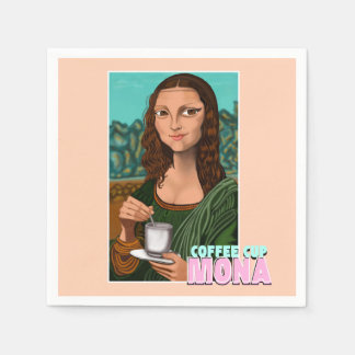 Coffee Cup Mona Art Napkins