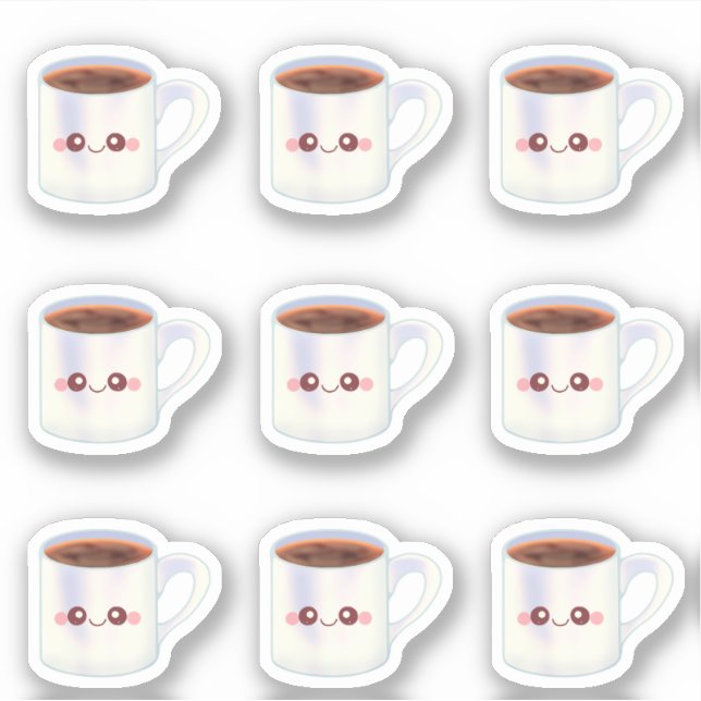 Coffee Cup Morning Coffee Aesthetic  Sticker (Front)