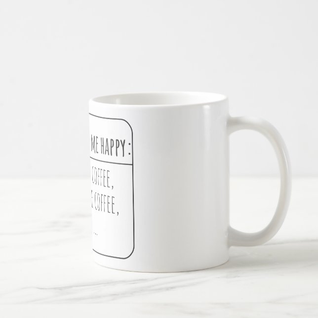  Coffee Cup Mug, Birthday Gift, Custom Mug Gift  (Right)