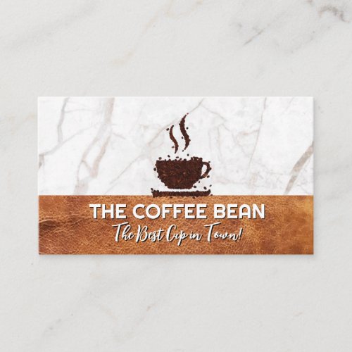 Coffee Cup of Beans Business Card