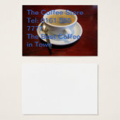 Coffee cup on wooden table (Front & Back)