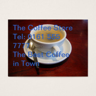 Coffee cup on wooden table
