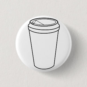 Coffee Cup (Paper To-Go) Button