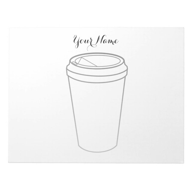 Coffee Cup (Paper To-Go) Notepad (Front)