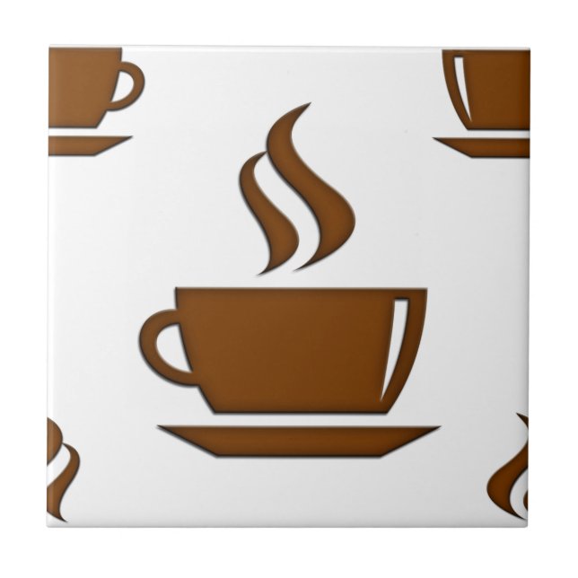Coffee Cup Pattern Tile (Front)