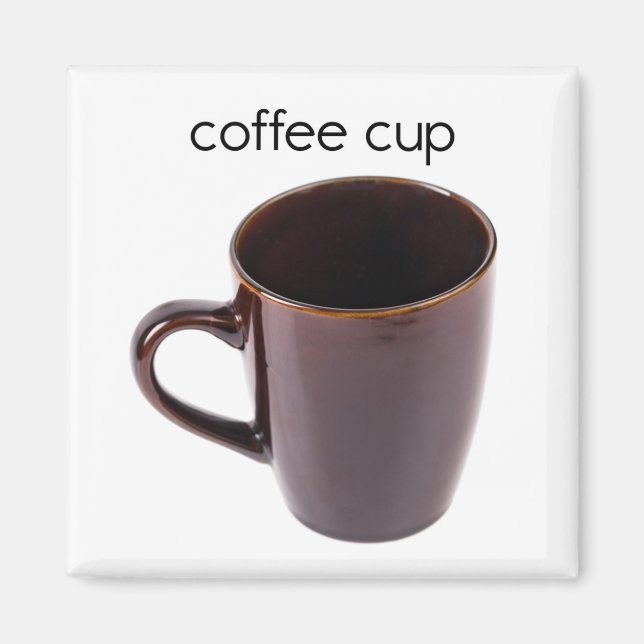Coffee Cup Refrigerator Magnet (Front)