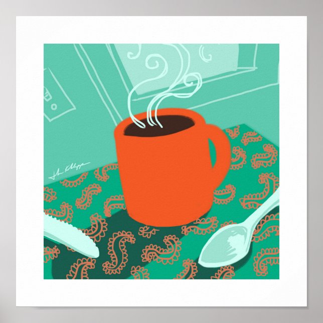 Coffee Cup retro print (Front)