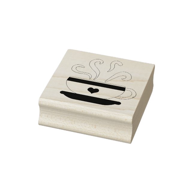 Coffee Cup Rubber Stamp (Stamp)