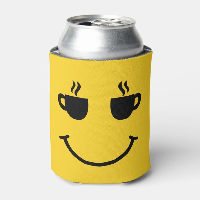 Coffee Cup Smile Can Cooler (Can Front)