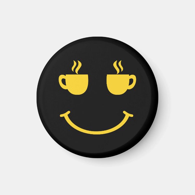 Coffee Cup Smile Magnet (Front)