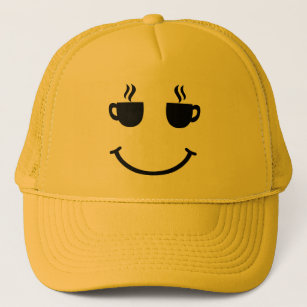 Coffee Cup Smile Trucker Hat