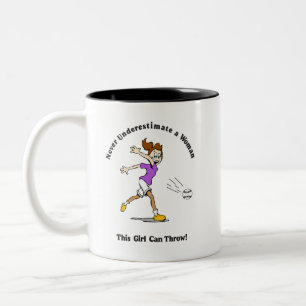 Coffee Cup: Softball Two-Tone Coffee Mug