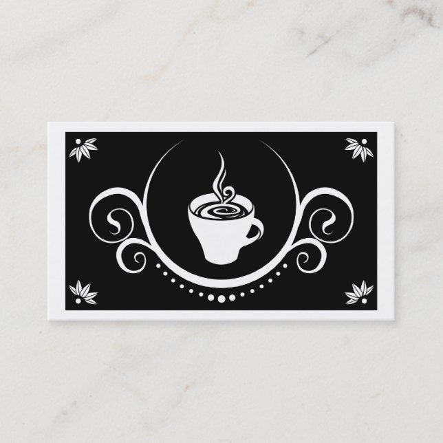 coffee cup sophistications business card (Front)