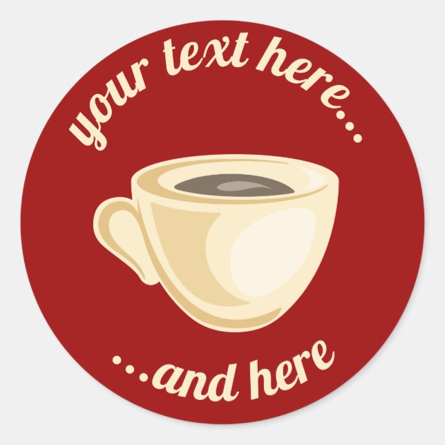Coffee Cup Sticker (Front)