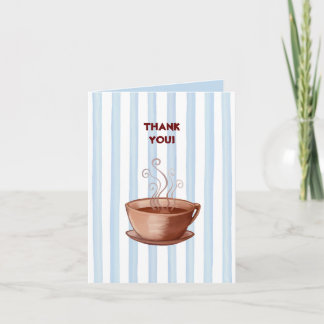 Coffee Cup Thank You Note Card