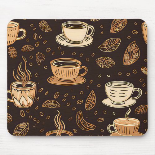 Coffee Cup theme Mouse Pad