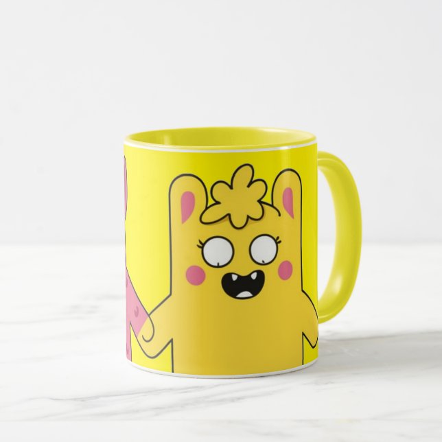Coffee cup with Characters of Animated Drawings (Front Right)