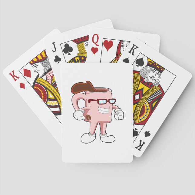 Coffee cup with Coffee Poker Cards (Back)