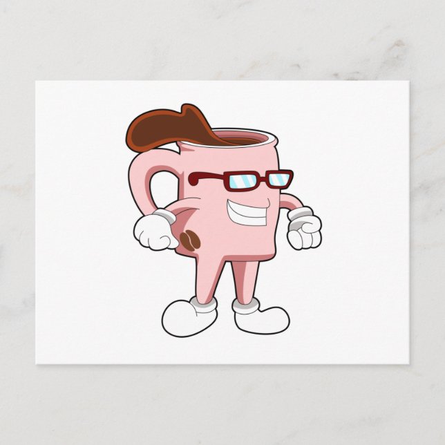 Coffee cup with Coffee Postcard (Front)