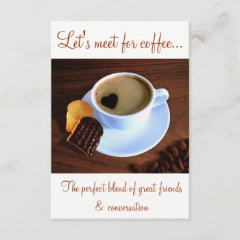 Coffee Cup With Heart Shaped Foam Invitation by SorayaShanCollection at Zazzle