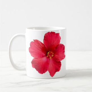 Coffee Cup with Hibiscus