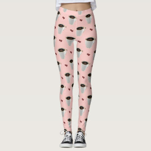 COFFEE CUPS & BEANS LEGGINGS