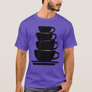coffee cups coffee lovers stacked coffee cups frie T-Shirt