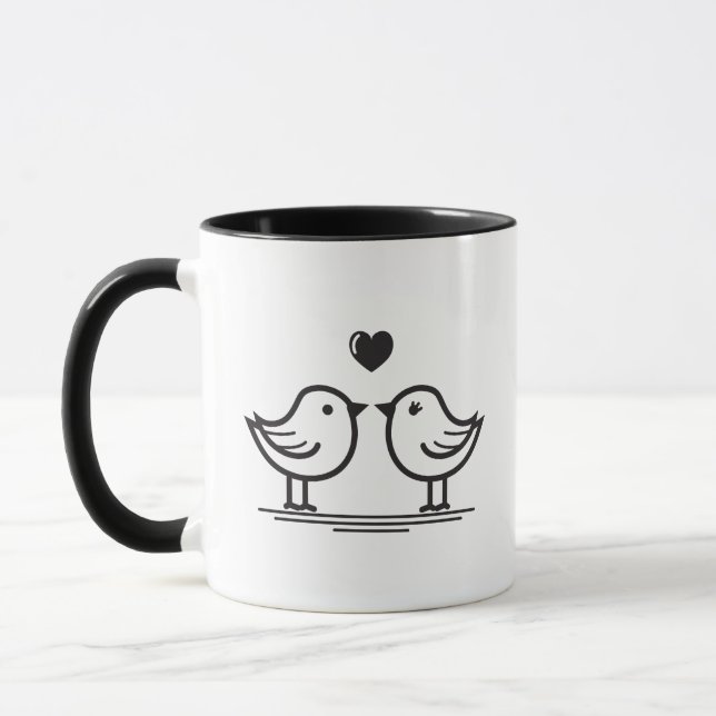 Coffee Cups & Mugs Simple Unique Design Cute (Left)