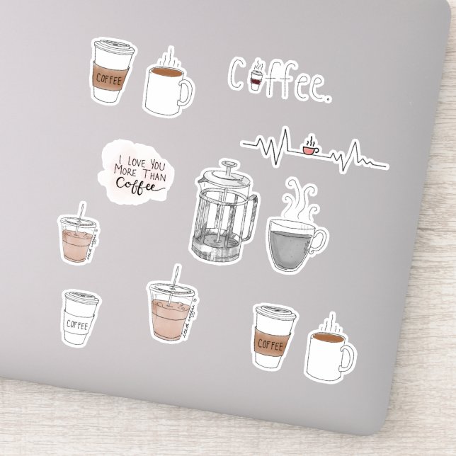 Sticker Coffee To Go Cups 