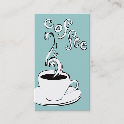 Customizable coffee curls loyalty business card template